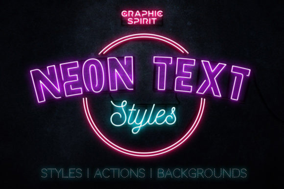 Download Neon Text Layer Styles &amp; Extras - Text Collection