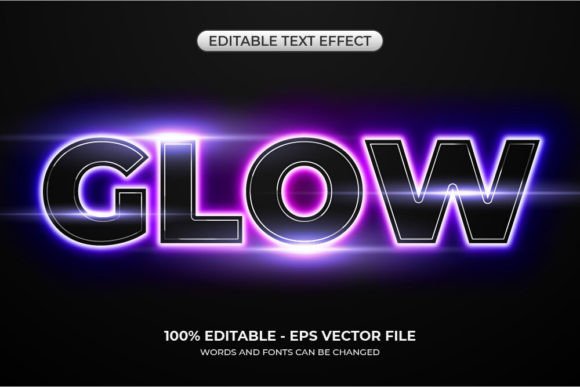 Download Realistic Glow Text Effect - Text Collection