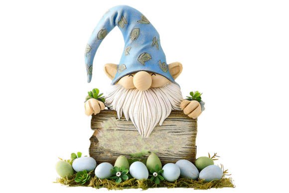 Download Easter Gnome with Signboard Clipart - Signboard Collection