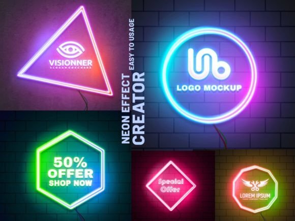 Download Neon Text &amp; Logo Effect - Text Collection