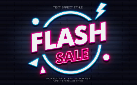 Download FLASH SALE NEON TEXT EFFECTS - Text Collection