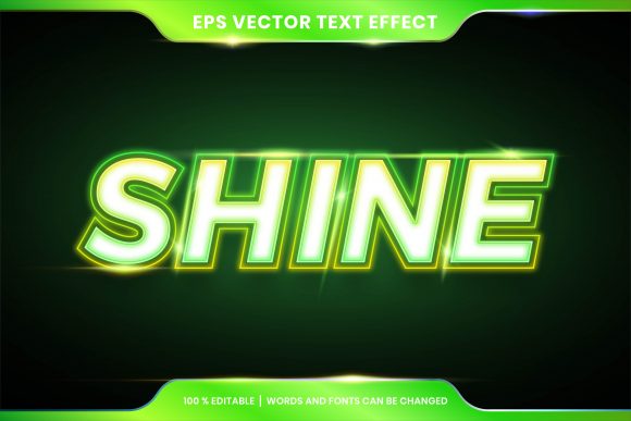 Download Green Shine Text Effect Style Editable - Text Collection