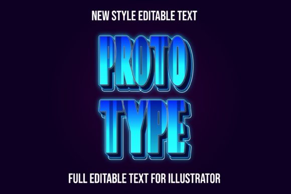 Download Proto Type Text Effect - Text Collection