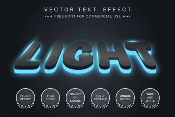 Download Dark Glow - Editable Text Effect - Text Collection