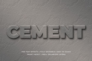 Download Cement 3d Text Effect Mockup - Text Collection