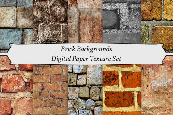 Download Brick Backgrounds Digital Paper Texture - Text Collection