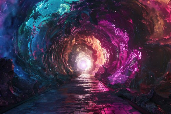 Download Colorful Tunnel Background Wallpaper - Tunnel background Collection